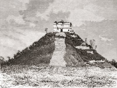 Chichen Itza, Yucatán, Meksiko: El Castillo eli Kukulkanin temppeli tai Kukulkansin pyramidi tekijältä Spanish School