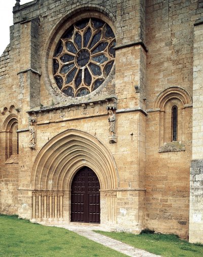 Santa Maria del Manzanon kollegiaalinen kirkko, Castrojeriz, Burgos, Espanja tekijältä Spanish School