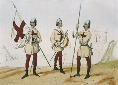 DE SOTTO, Serafin Maria, Clonardin jaarli (1793 - 1862). Historia organica de las armas de Infanteria y Caballeria espanolas. 1851 - 1859. Jalkaväki Espanjan katolisten hallitsijoiden aikana. Santa He -joukkojen lipunkantaja, rumpali ja luutnantti. tekijältä Spanish School