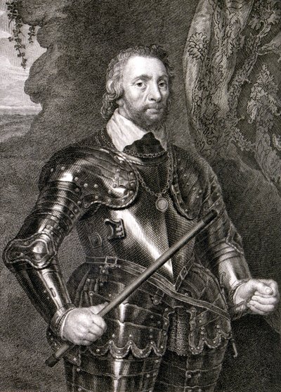 Don Alonso Perez de Guzman Hyvä (kaiverrus) tekijältä Spanish School