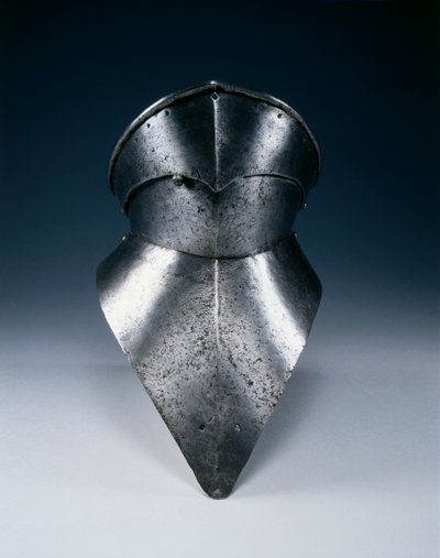 Gothic bevor, n. 1480 (teräs) tekijältä Spanish School