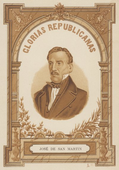 Jose de San Martin, argentiinalainen kenraali tekijältä Spanish School