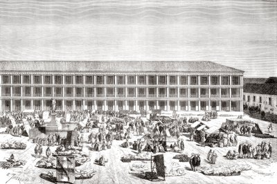 The House of Portals, Plaza de Simon Bolivar, entinen Plaza de la Constitución, Bogotá, Kolumbia tekijältä Spanish School