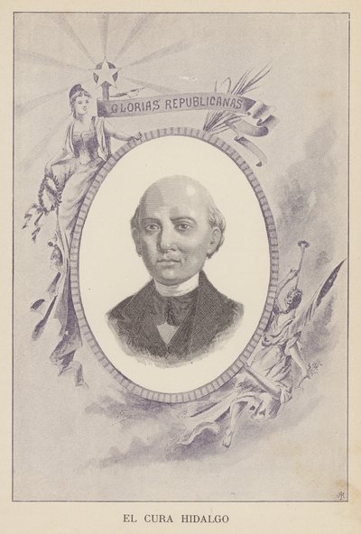 Miguel Hidalgo y Costilla, meksikolainen katolinen pappi ja vallankumouksellinen tekijältä Spanish School