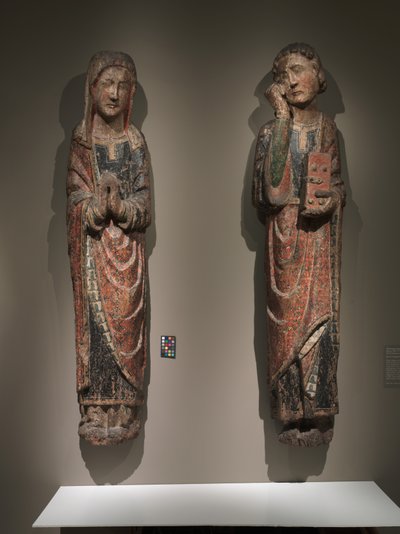 Sureva pyhä Johannes ja sureva neitsyt, Kastilian ja Leonin kuningaskunta, n. 1250-1275 tekijältä Spanish School