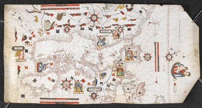 Portolan Chart, kirjoittanut Jaume Olives tekijältä Spanish School