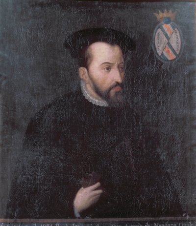 Antonio de Mendozan muotokuva, n. 1534 (öljy kankaalle) tekijältä Spanish School