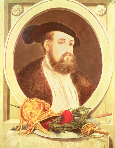 Hernan Cortesin muotokuva (1485-1547) tekijältä Spanish School