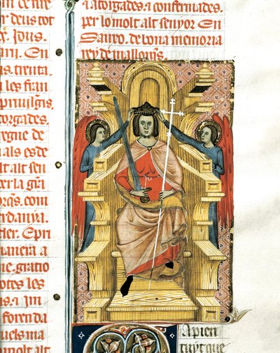 Muotokuva James III:sta (James III Mallorcasta). tekijältä Spanish School