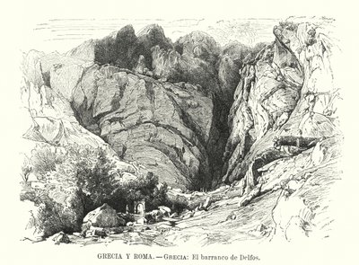Delphin rotko, Kreikka (litho) tekijältä Spanish School