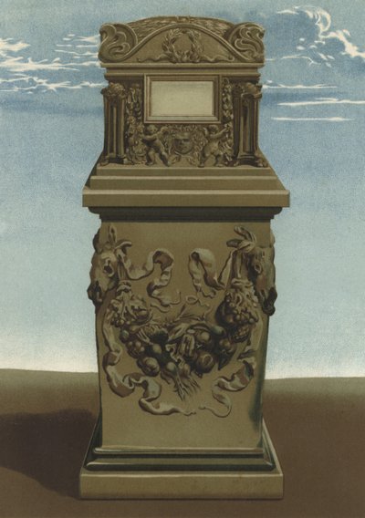 Roomalainen hautauurna (chromolitho) tekijältä Spanish School