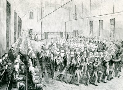 Shaker-kokous New Libanonissa, New Yorkissa, 1873 tekijältä Spanish School