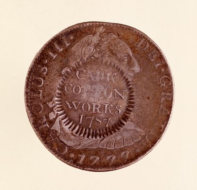 Hopeakolikko (8 realia) Espanjasta: Kaarle III:n hallituskausi (1759-1788). 1777, vastaleima 1787. Halk. 3,9 cm Napoli, museo archeologico tekijältä Spanish School