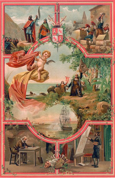 Espanjan historia - Frontispiece tekijältä Spanish School