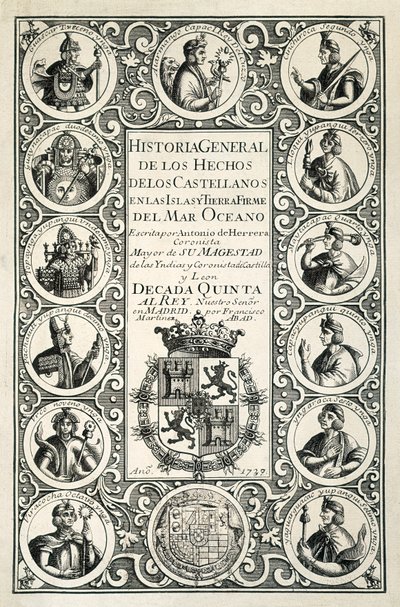 Espanjan siirtokunnat Amerikassa, kaiverrus tekijältä Spanish School