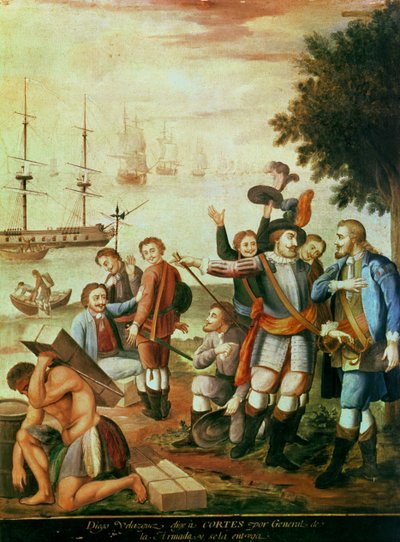 La conquesta de Mèxic: Diego Velásquez de Cuéllar (1465-1524) escollia Hernando Cortes (1485-1547) com a general de l