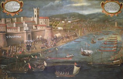 The Expulsion of the Moors (öljy kankaalle) tekijältä Spanish School