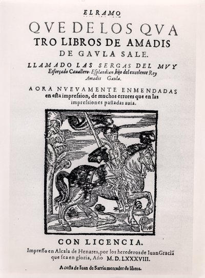 Amadis de Gaulan nimilehti, 1588 tekijältä Spanish School