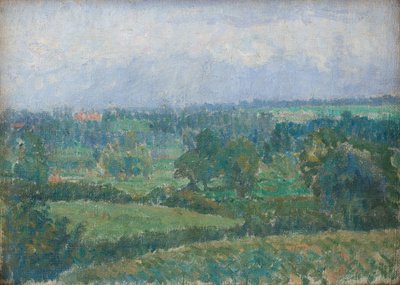 Maalaismaisema, n. 1909-10 (öljy kankaalle). tekijältä Spencer Frederick Gore
