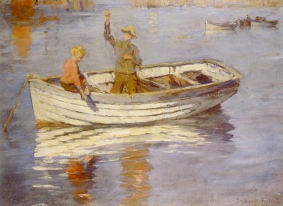 Nuoret kalastajat (öljy) tekijältä Stanhope Alexander Forbes