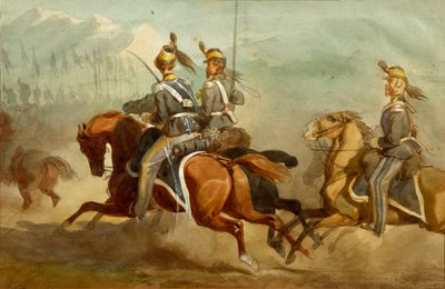Ratsuväki, kuvitus: Stanislao Grimaldi del Poggetto tekijältä Stanislas Grimaldi del Poggetto