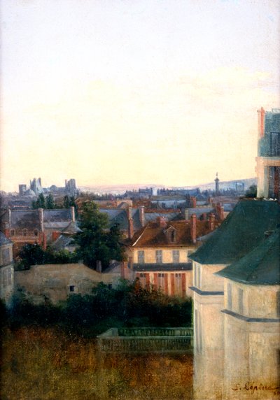 Maisema sillalla, 1870 tekijältä Stanislas Lepine