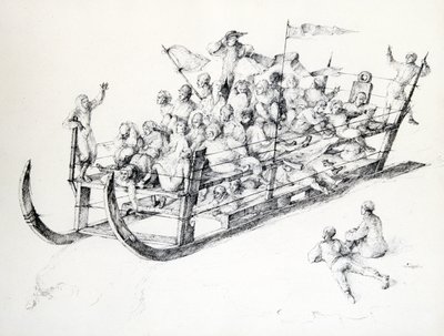 The Sleigh, 1850-1890 tekijältä Stanislas Lepine