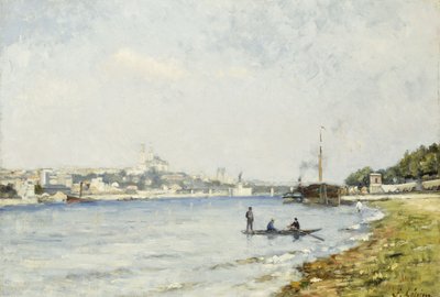 Seine Passyssa, n. 1880 (öljy kankaalle) tekijältä Stanislas Victor Edouard Lepine