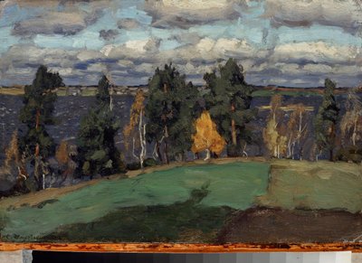 Syksy. Stanislav Julianovich Zhukovsky (Žukovski) (1873-1944) maalaus, öljy kankaalle tekijältä Stanislav Joulianovitch Joukovski