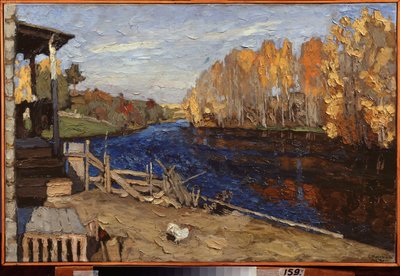 Syksy. Stanislav Julianovich Zhukovsky (Žukovski) (1873-1944) maalaus, öljy kankaalle tekijältä Stanislav Joulianovitch Joukovski