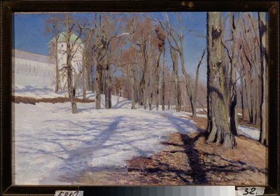 Luonnon elpyminen. Stanislav Julianovich Zhukovsky (Žukovski) (1873-1944) maalaus, öljy kankaalle tekijältä Stanislav Joulianovitch Joukovski