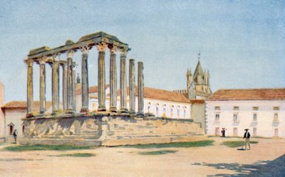 Dianan temppeli, Evora (värilitro) tekijältä Stanley Inchbold