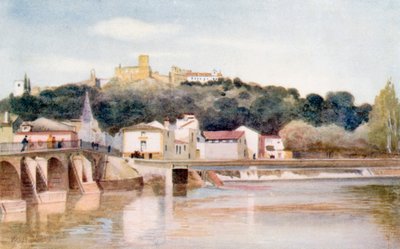 Thomarin kaupunki (värilitografia) tekijältä Stanley Inchbold