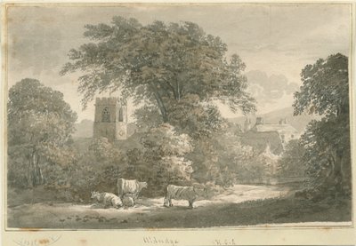 Aldridge Church: kaiverrus, nd [1762-1802] tekijältä Stebbing Shaw