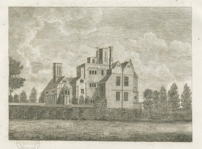 Brewood - Black Ladies Priory: kaiverrus ja [?1700-luku] (painettu) tekijältä Stebbing Shaw