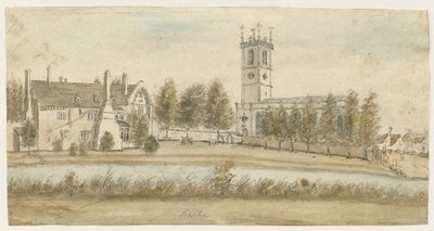 Burton-upon-Trent Abbey: akvarellimaalaus ja [c 1795] (maalaus) tekijältä Stebbing Shaw