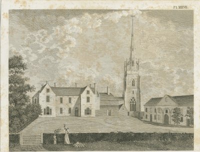 Clifton Campvillen kirkko: kaiverrus, nd [c 1790] tekijältä Stebbing Shaw