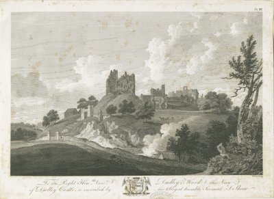 Dudleyn linna: kaiverrus, nd [1762-1802] (painettu) tekijältä Stebbing Shaw