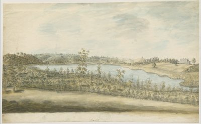 Forton - Aqualate Hall: akvarellimaalaus, nd [1762-1802] tekijältä Stebbing Shaw