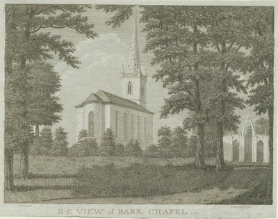 Great Barr Chapel: kaiverrus, nd [1762-1802] tekijältä Stebbing Shaw