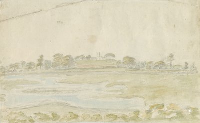High Offley Church: akvarellimaalaus, nd [1762-1802] tekijältä Stebbing Shaw