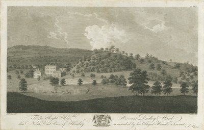 Himley Hall: kaiverrus, nd [1762-1798] tekijältä Stebbing Shaw