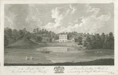 Himley Hall: kaiverrus, nd [1762-1798] tekijältä Stebbing Shaw
