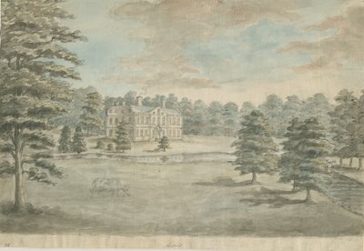 Lysways Hall: akvarellimaalaus, nd [1762-1802] tekijältä Stebbing Shaw