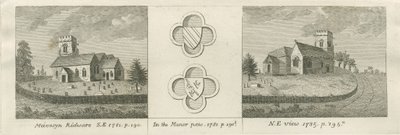 Mavesyn Ridware Church: kaiverrus, 1781 tekijältä Stebbing Shaw