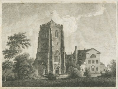 Ranton Abbey [Priory]: kaiverrus ja [1700-luvun loppu] (painettu) tekijältä Stebbing Shaw
