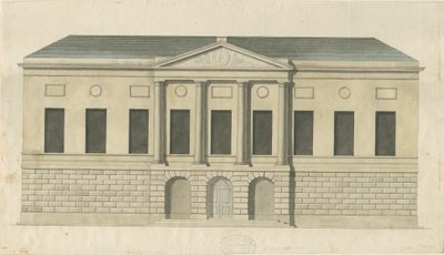 Stafford - County Gaol: vesivärimaalaus, nd [n. 1794] (maalaus) (maalaus) tekijältä Stebbing Shaw