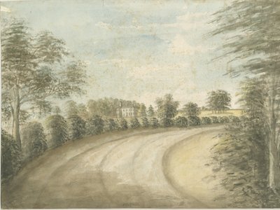 Statfold Hall: akvarellimaalaus, nd [1762-1802] tekijältä Stebbing Shaw