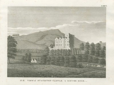 Stourton Castle ja Kinver Edge: kaiverrus, nd [1799] (painettu) tekijältä Stebbing Shaw