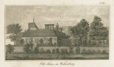 Wednesbury - Old House: kaiverrus, nd [1762-1802] (painettu) tekijältä Stebbing Shaw